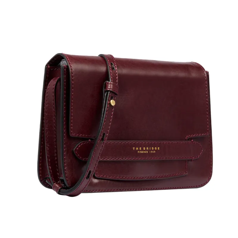 The Bridge Lucrezia small Shoulder bag, bordeaux 2