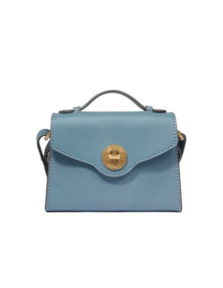 The Bridge Irene mini bag with handle and shoulder strap, light blue