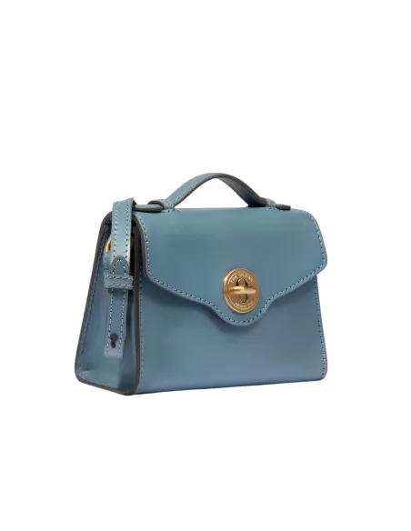 The Bridge Irene mini bag with handle and shoulder strap, light blue