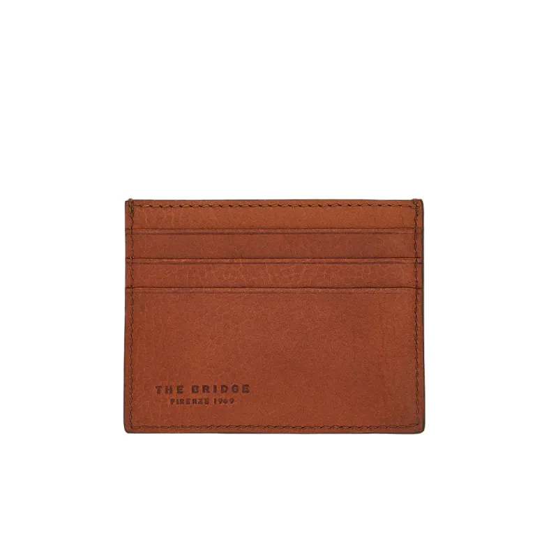 The Bridge Isaia men's leather card holder | Slim &...