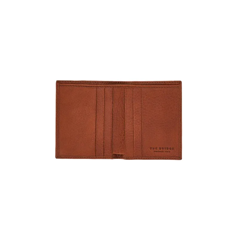 Portafogli piccolo verticale The Bridge Isaia, marrone