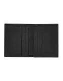 The Bridge Isaia men's leather card and cash holder whith RFID protection, black