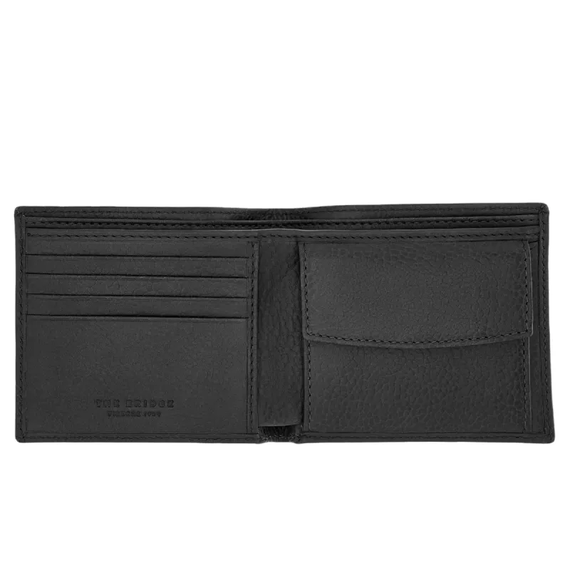 The Bridge Isaia men's leather wallet with coin pocket...