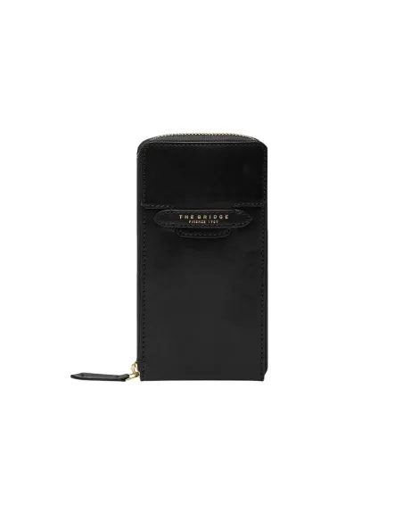 The Bridge Lucrezia Leder Smartphone Tasche | Made in Italy, schwarz