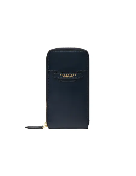The Bridge Lucrezia Leder Smartphone Tasche | Made in Italy, blau