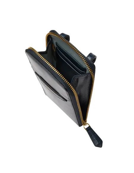 The Bridge Lucrezia leather smartphone holder | Made in Italy, blue