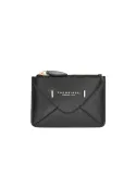 The Bridge Frida slim women's leather card and document holder | Made in Italy, black