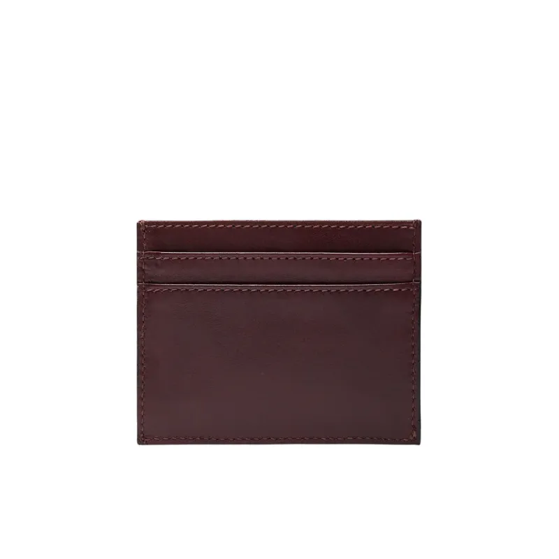 The Bridge Frida small leather card holder, wine 2