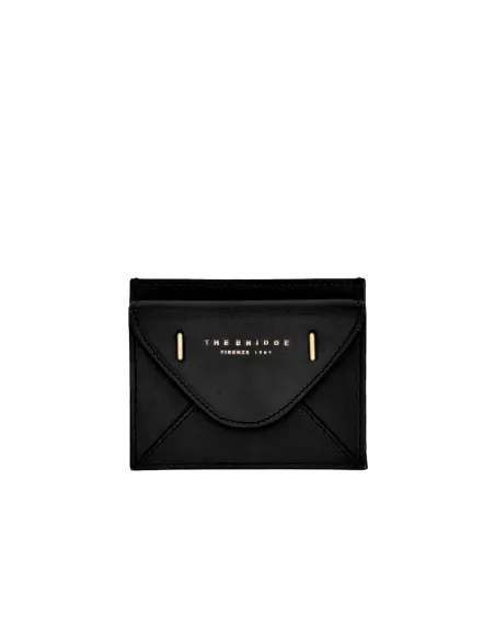 The Bridge Frida small leather card holder, black