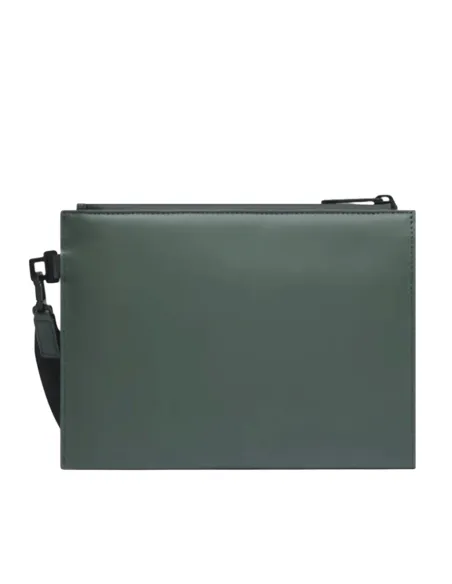 Pochette piccola piatta in tessuto impermeabile Piquadro C2OW, verde