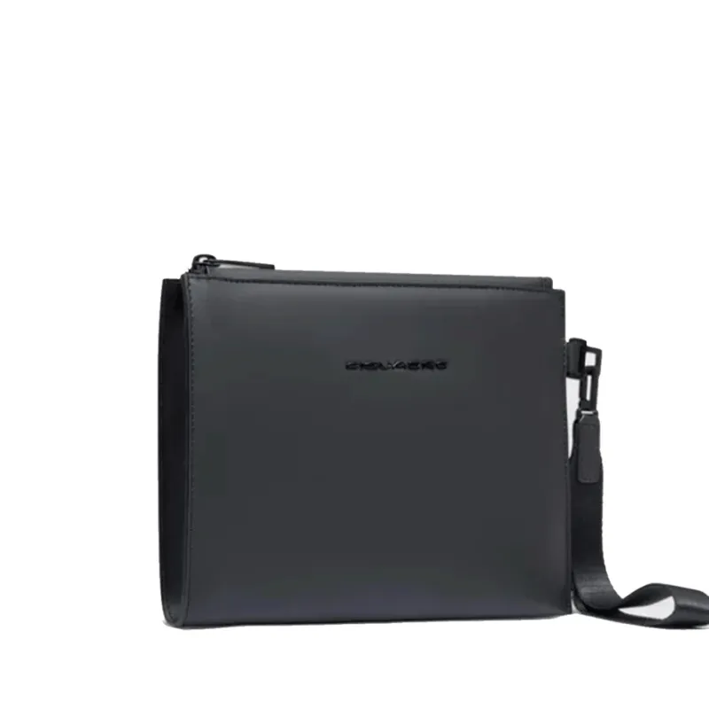 Piquadro Corner Small Flat Pouch in Waterproof Fabric, black 2