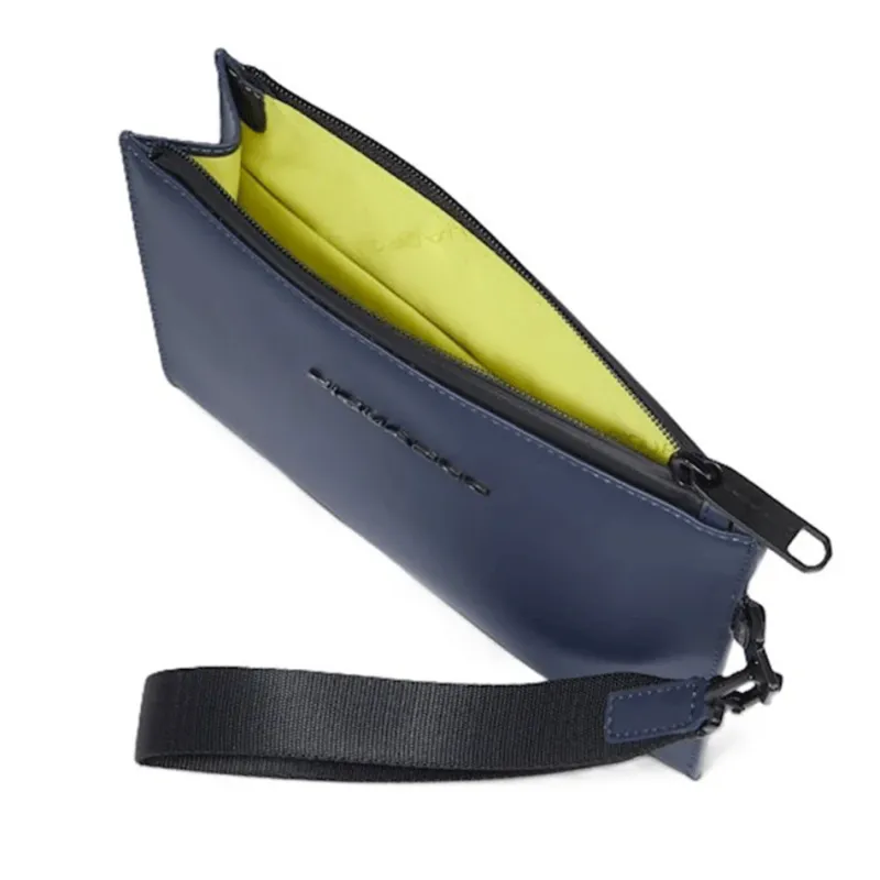 Piquadro Corner Kleine Flache Tasche Wasserdicht, blau 2