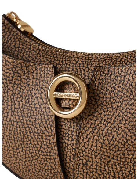 Borbonese Tulip Small Women's Bag in OP Canvas & Leather