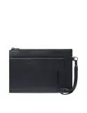 Piquadro Atlas iPad® mini Pouch in Genuine Leather, black