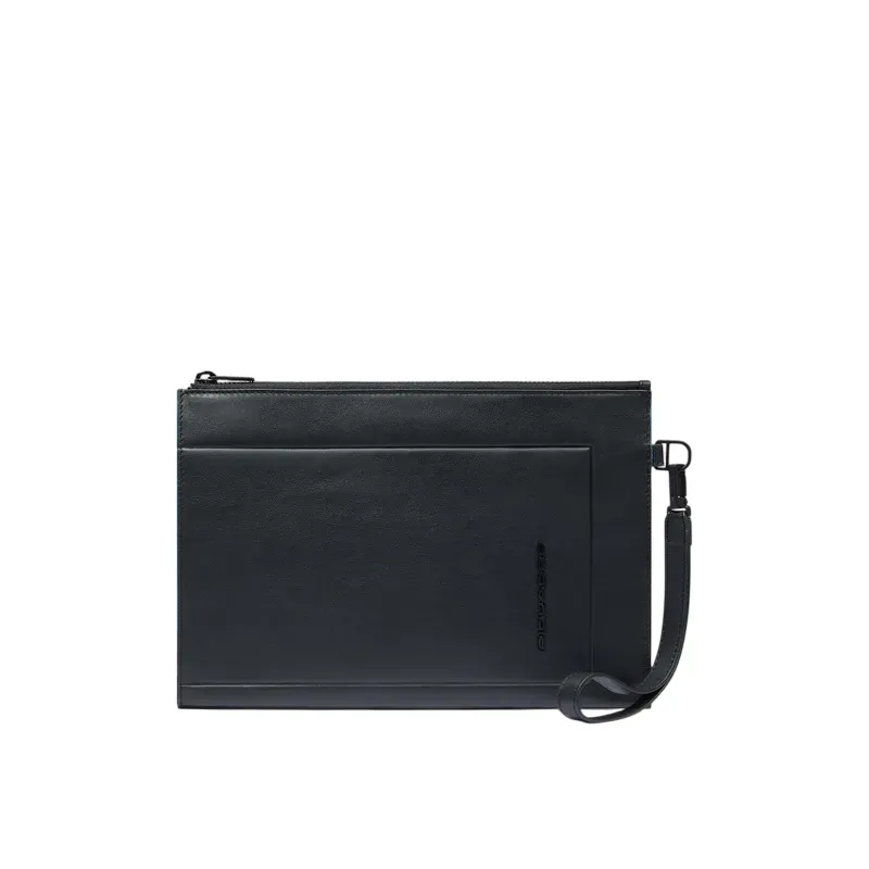 Pochette porta iPad ® mini in pelle Piquadro Atlas, nero
