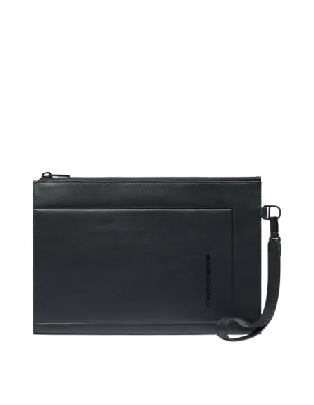 Pochette porta iPad ® mini in pelle Piquadro Atlas, nero