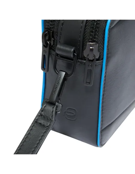 Piquadro Atlas Men's Pouch in Genuine Leather, black