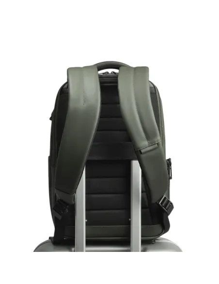 Piquadro Corner Rucksack klein erweiterbar Ryanair, grün
