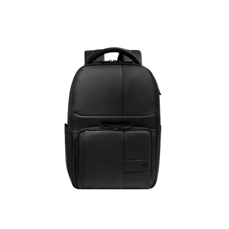 Piquadro Corner Small Expandable Travel Backpack, black