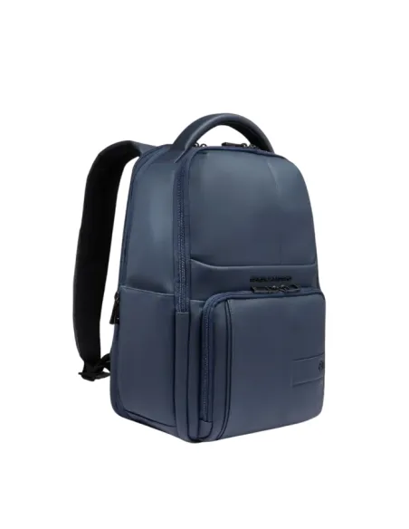 Piquadro Corner Small Expandable Travel Backpack, blue