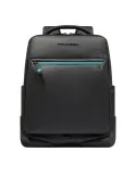 Piquadro Corner Travel Backpack 15.6 Laptop Expandable & Water-Resistant, black