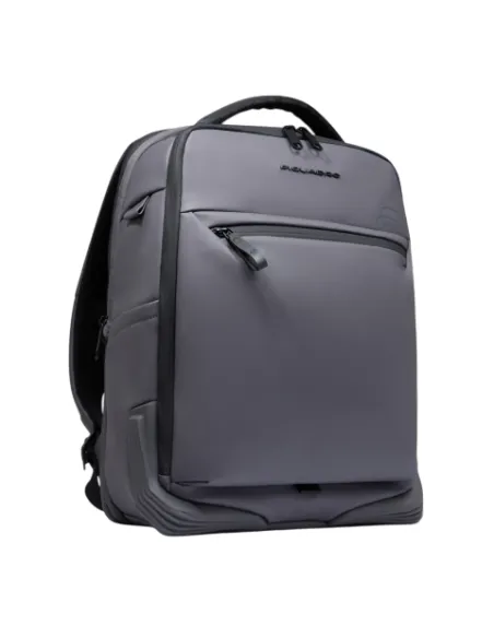 Piquadro Corner Travel Backpack  15.6" Laptop Expandable & Water-Resistant, grey
