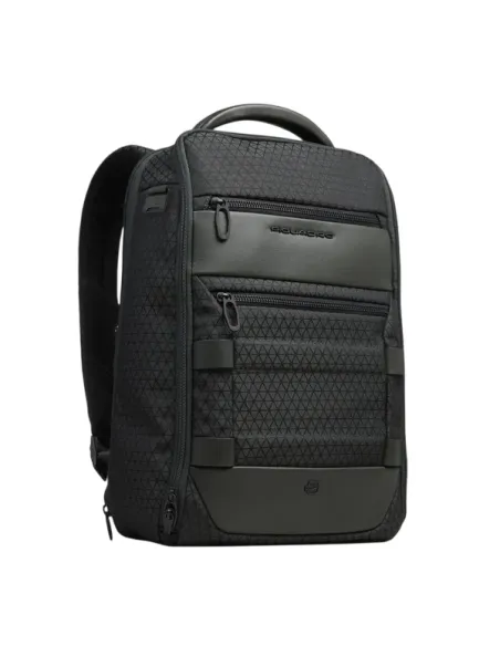 Piquadro Hex Rucksack modular aus recyceltem Gewebe & Leder, grün