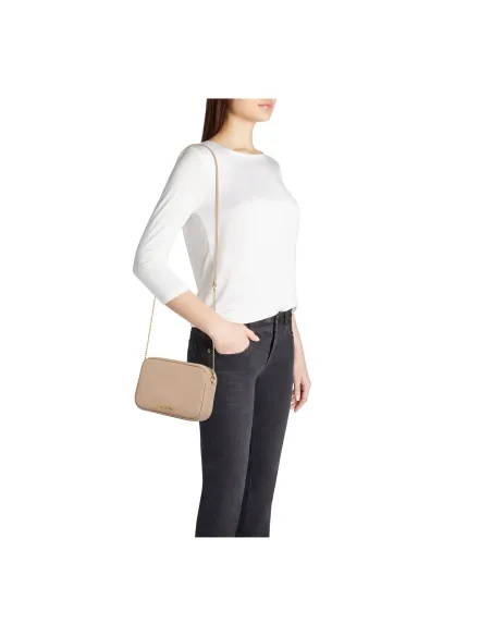 Tracollina in pelle Braccialini jinny, beige