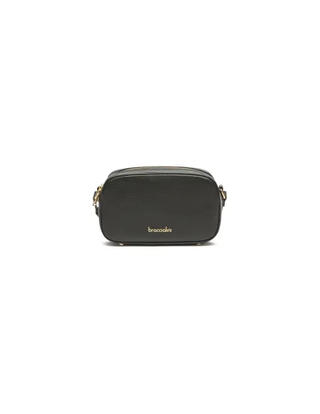 Braccialini Jinny Leather Crossbody Bag, black