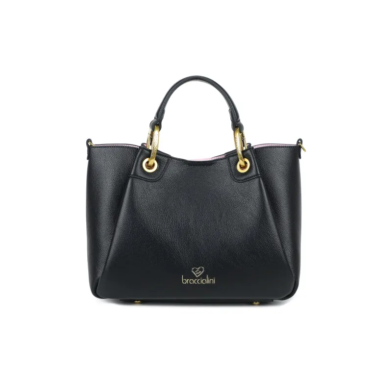 Braccialini Amy Medium Handbag, Elegant & Practical, black