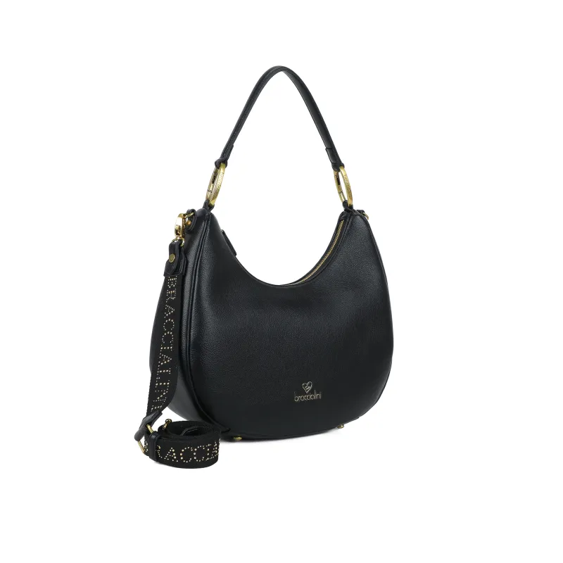 Braccialini Hobo-Tasche Amy, schwarz 2