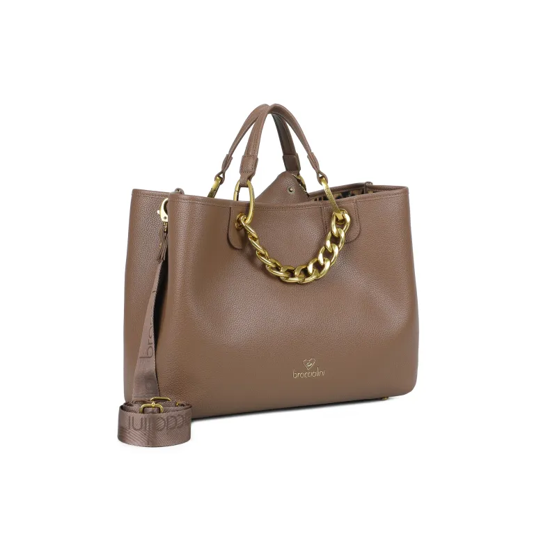 Braccialini Beth Jewels Large Handbag, brown 2