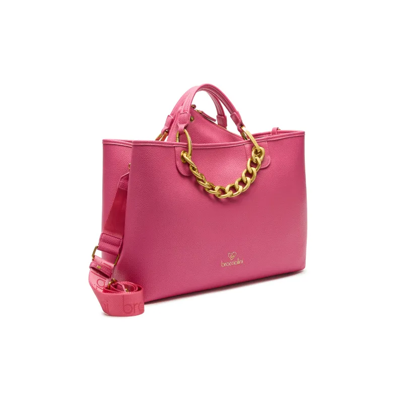 Braccialini Beth Jewels Large Handbag, Fuchsia 2