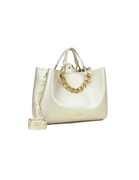 Braccialini Beth Jewels Handtasche groß, helles Gold