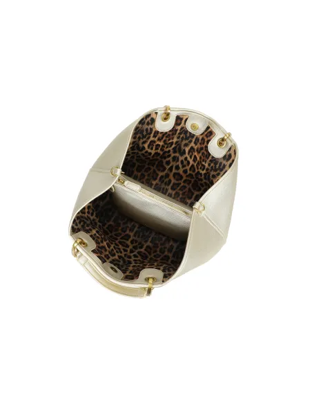 Braccialini Beth Jewels Large Handbag, light gold