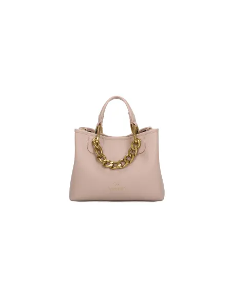 Borsa media con accesorio in catena Braccialini Beth Jewels, beige