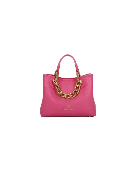 Borsa media con accesorio in catena Braccialini Beth Jewels, fucsia