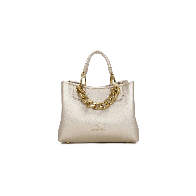 Braccialini Beth Jewels kleine Handtasche, helles Gold