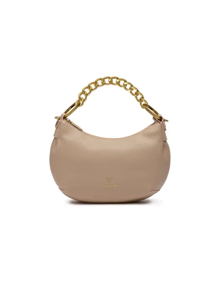 Braccialini Beth Jewels Hobo-Tasche, Eleganz & Gold-Detail, taupe