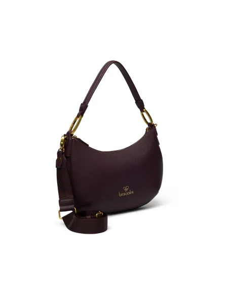 Braccialini Beth Jewels Hobo-Tasche, Eleganz & Gold-Detail, bordeaux