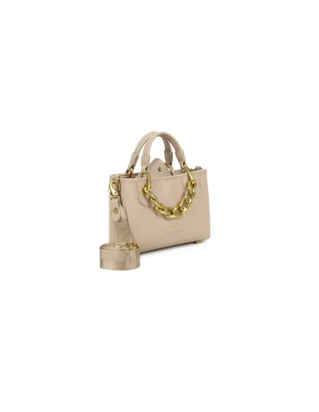 Borsa mini Braccialini Beth Jewels, beige