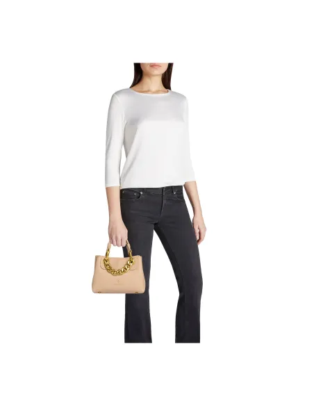 Borsa mini Braccialini Beth Jewels, beige