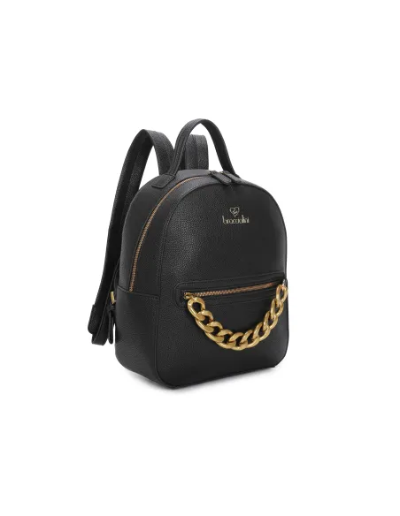 Braccialini Beth Jewels Rucksack, Eleganz & Gold-Detail, schwarz