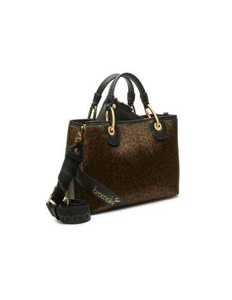 Borsa a mano media Braccialini Beth Animalier