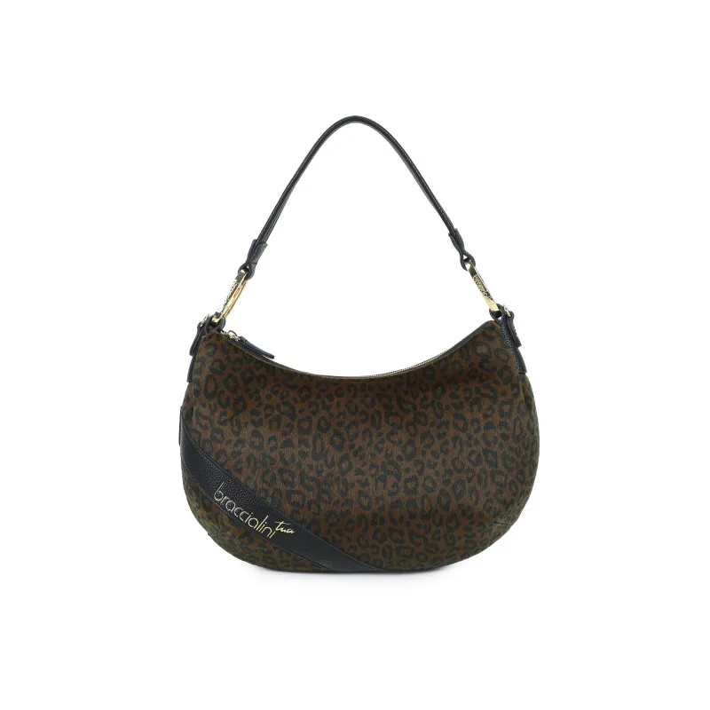Borsa a spalla Beth Animalier, leopard
