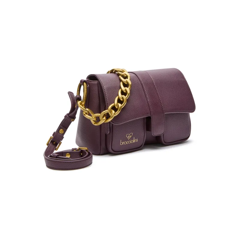 Borsa donna a spalla Jinny Jewels, bordeaux 2