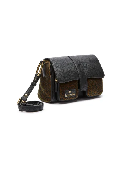 Borsa a spalla Braccialini Jinny animalier, leopard