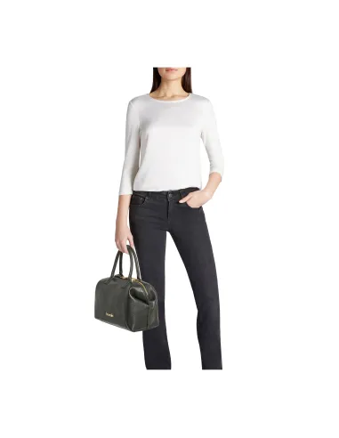 Braccialini Sara Leather Bowler Bag,...