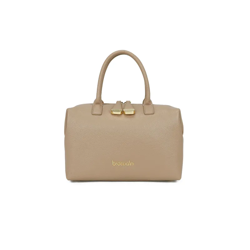 Borsa a bauletto Braccialini Sara, beige