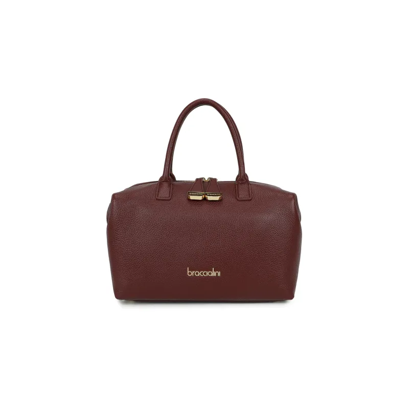 Borsa a bauletto Braccialini Sara, bordeaux